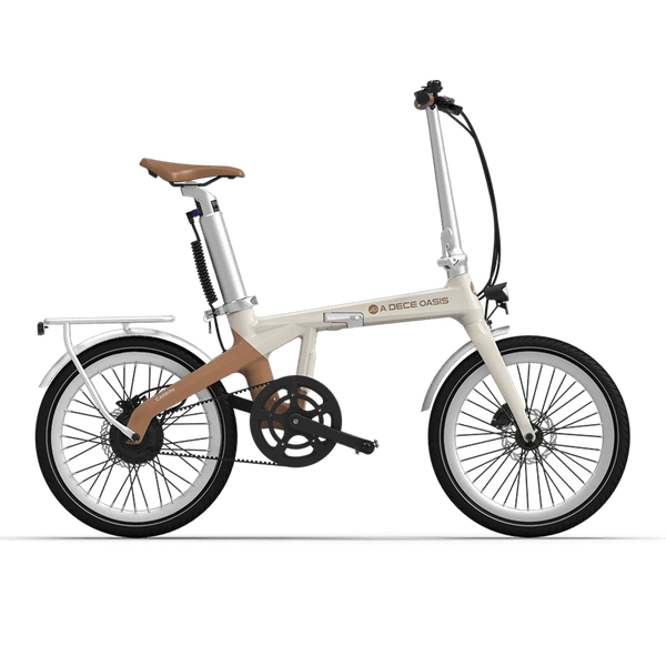 ADO Air Carbon The Lightest Carbon Folding Electric Bike UK Amble Latte Amblé Latte