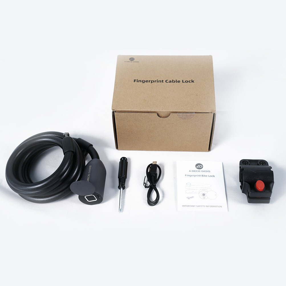 Smart Fingerprint Cable Lock for Electric Bike