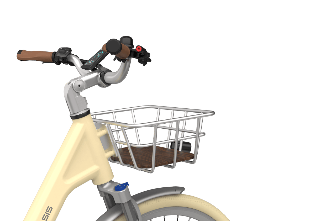Close-up of the ADO Air 28 front basket Silver