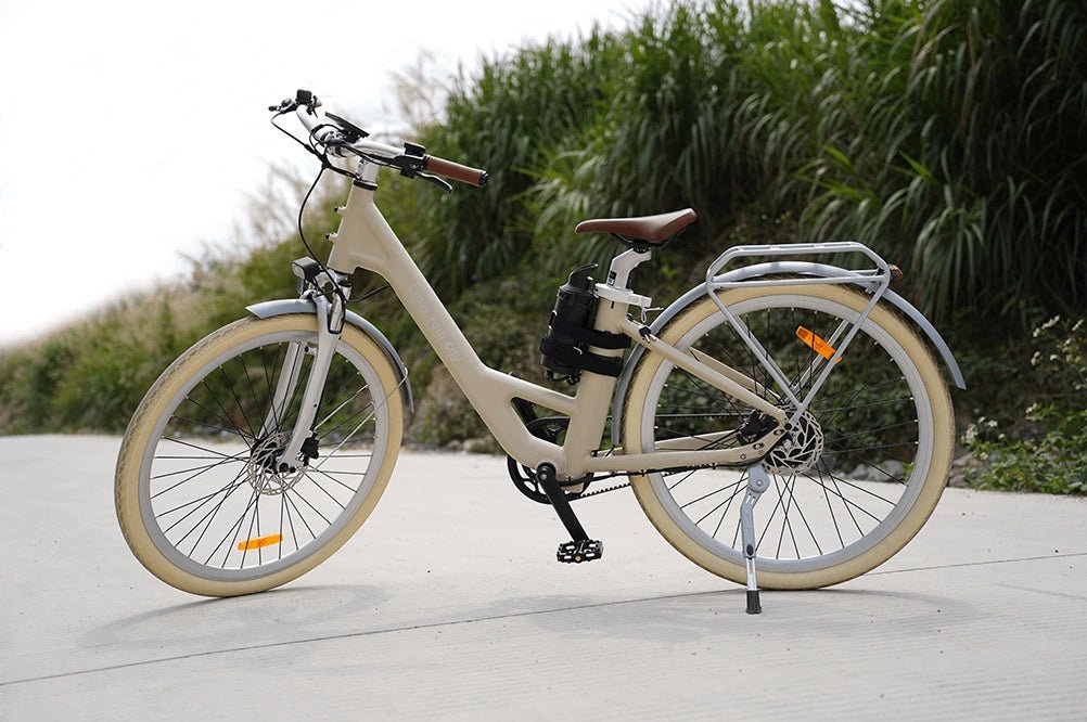 ADO Air Power Bank installed on an electric bike