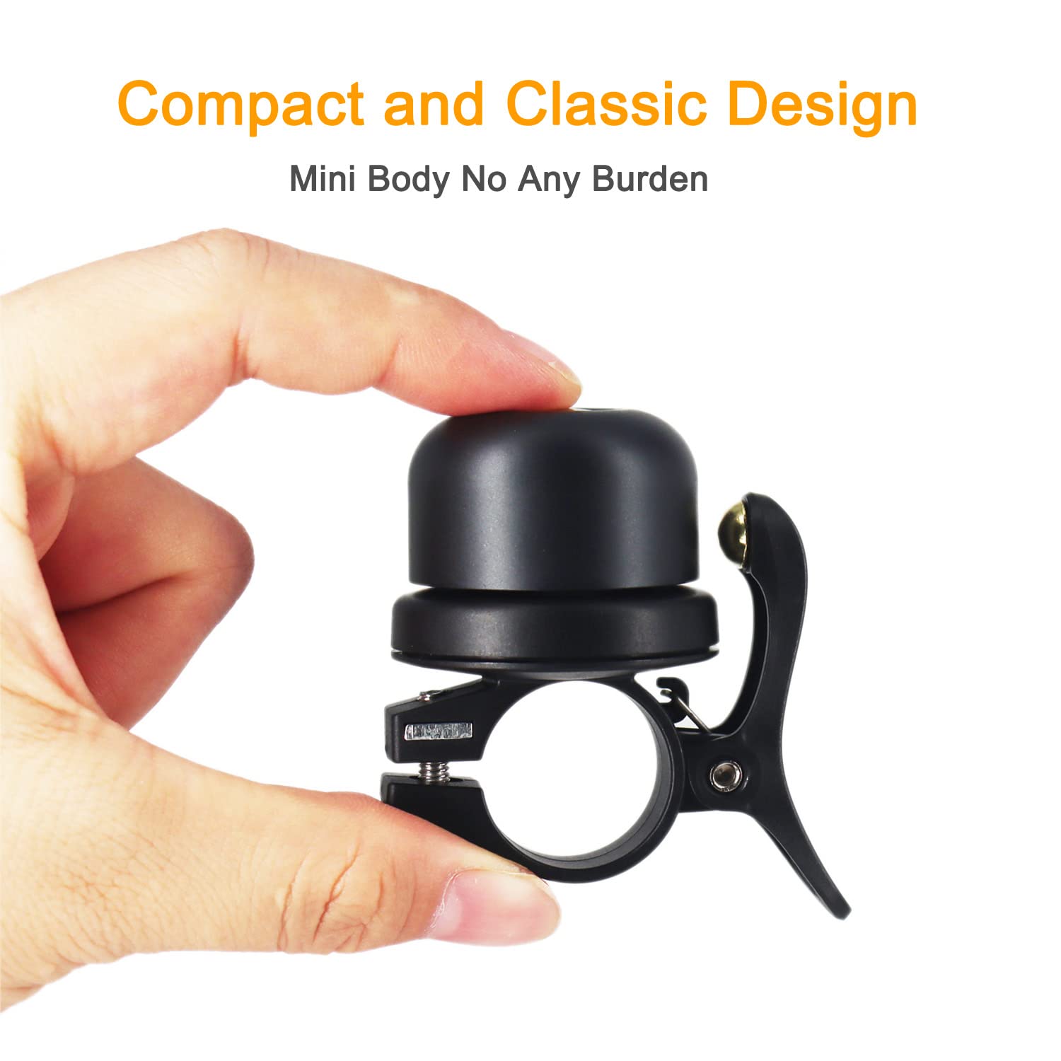 Classic Bike Bell for AirTag (Not Included AirTag) Black