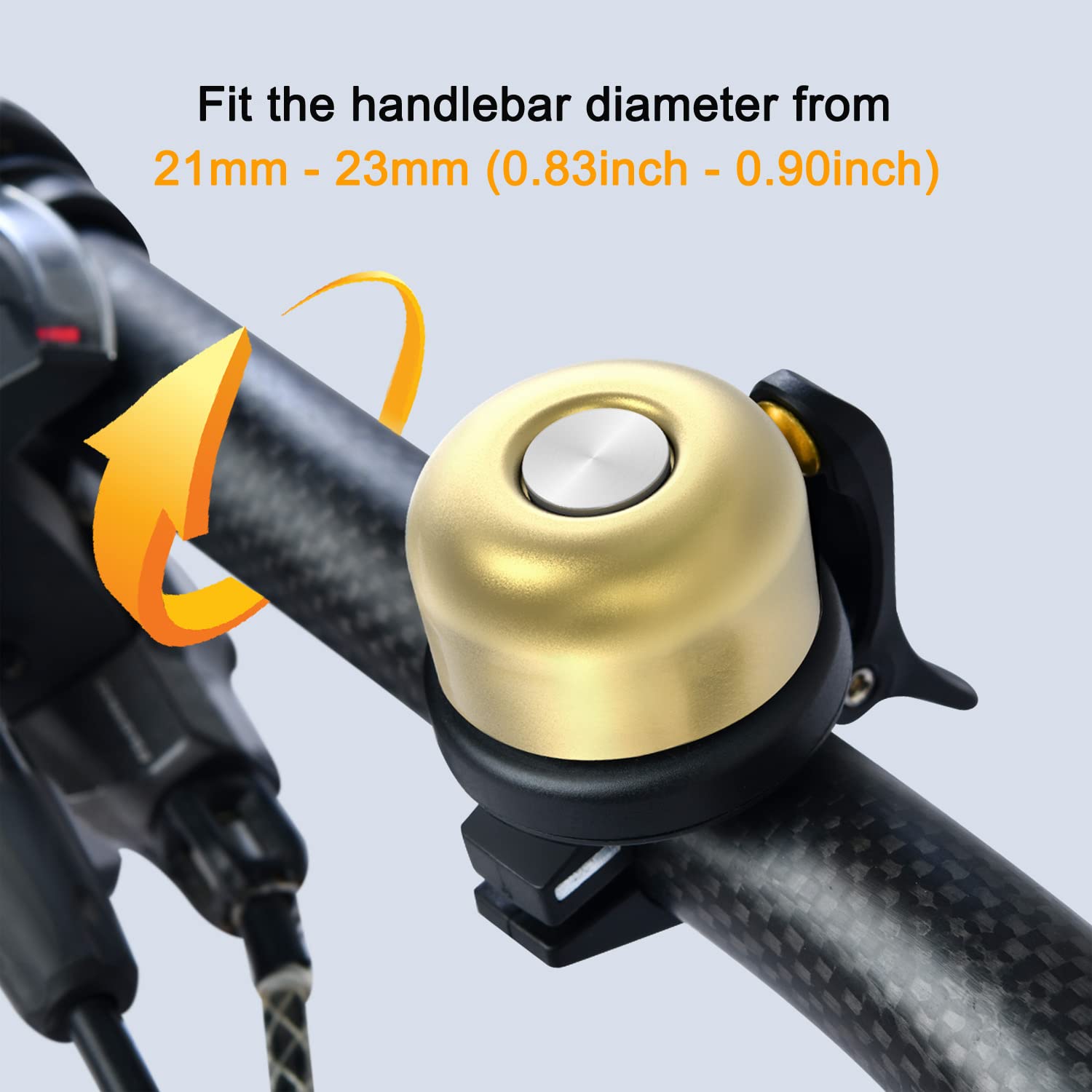 Classic Bike Bell for AirTag Electric Bike Accessory Black